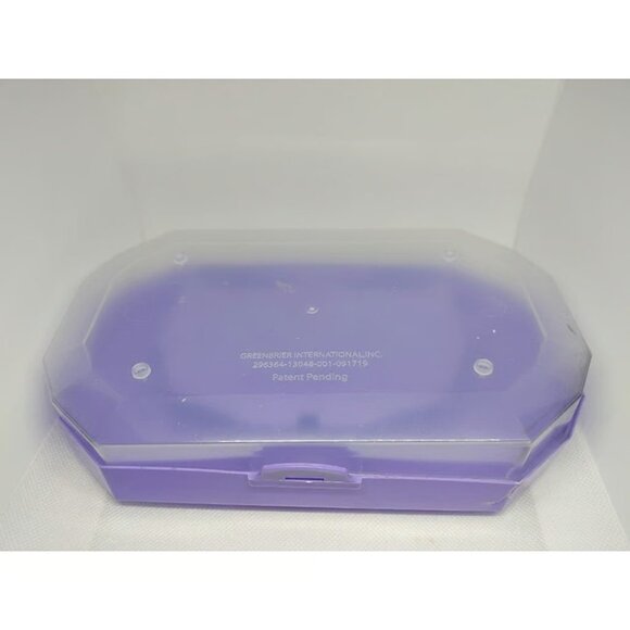 Sterilite Small Pencil Box Plastic, Clear/Purple Fair Condition - Picture 5 of 7